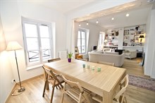 Location mensuelle d'un F2 meublé avenue des Ternes Paris 17ème arrondissement