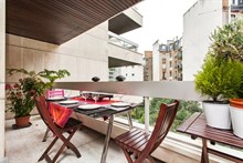 Studio alcôve avec balcon à louer à la semaine pour 2 à Raspail Paris 6ème arrondissement