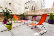 Location courte durée pour 4 d'un F2 avec terrasse rue de Montreuil, Paris 11ème arrondissement