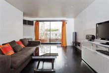 Location meublée mensuelle d'un splendide appartement de 3 pièces avec terrasse à Boulogne à deux pas de Paris 16ème