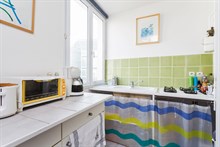 Location mensuelle d'un F2 meublé pour 2 ou 4 à Montparnasse Paris 15ème arrondissement