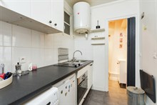 Location meublée d'un grand studio pour 2 rue Dulong Paris 17ème arrondissement