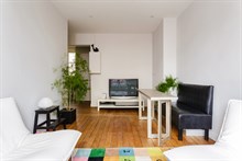 Appartement de 2 pièces à louer meublé à l'année pour 2 à Montparnasse Paris 15ème