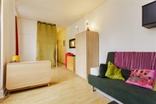 Location meublée à la semaine d'un studio confortable pour 2 à deux pas de Montmartre Paris 18ème