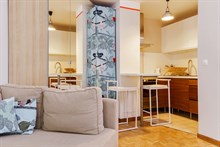 Studio moderne en location temporaire à louer meublé au mois avenue du Maine à Alésia Paris 14ème