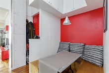 Location meublée d'un F2 moderne à Gambetta Paris 20ème arrondissement