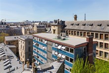 A louer en courte durée superbe appartement de 2 pièces pour 4 personnes avec terrasse à Montparnasse Paris 15ème