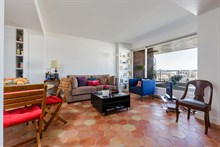 Location à la semaine d'un appartement meublé de 2 pièces pour 4 personnes avec terrasse à Montparnasse Paris 15ème