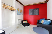 Location meublée de courte durée d'un studio moderne pour 3 rue du Temple dans le Marais Paris 3ème arrondissement