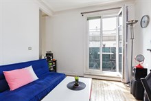 Location meublée en courte durée au mois d'un F2 pour 3 personnes avec balcon filant à Daumesnil, Paris 12ème