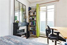 Location meublée temporaire d'un appartement de 2 pièces pour 3 avec balcon filant à Daumesnil, Paris 12ème