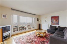 Weekly apartment rental, furnished with 2 bedrooms, perfect for four near Montparnasse Tower, Paris 15th