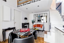 Location meublée à la semaine d'un appartement en mezzanine pour 2 à Alésia Paris 14ème arrondissement