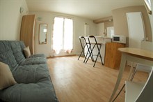 Location studio meublé pour 2 en courte durée à Pernety Paris 14e