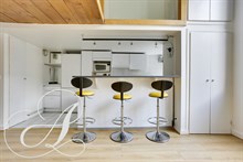 F2 moderne en duplex à louer meublé en bail annuel à Ternes Pereire Paris 17ème arrondissement