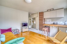 Location temporaire Paris 6ème studio avec balcon