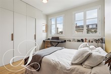 Location saisonnière d'un bien de standing avec 2 chambres terrasse et climatisation à Trocadéro Passy Paris 16ème