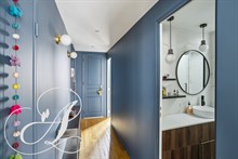 Location à la semaine d'un F3 de standing pour 4 personnes au Louvre dans le Marais Paris 1er