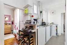 A louer en courte durée appartement de 2 pièces de standing à Gambetta Paris 20ème