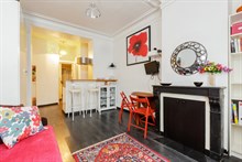 Location de courte durée d'un F2 confortable pour 2 ou 4 à Père Lachaise dans le quartier Gambetta Paris 20ème