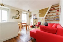 Location meublée de courte durée d'un F2 confortable pour 2 ou 4 personnes à Ménilmontant, Paris 11ème