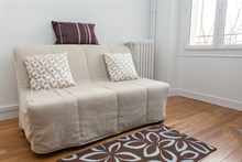 Ideale per un soggiorno in 4 persone con 1 camera matrimoniale e 1 divano letto per due